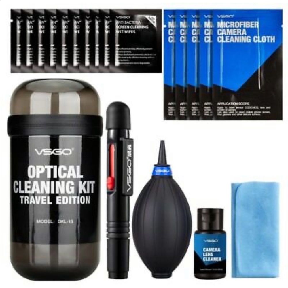 Optical cleansing set